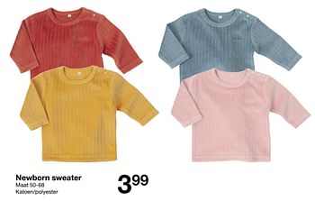 Promotions Newborn sweater - Produit maison - Zeeman  - Valide de 19/12/2020 à 25/12/2020 chez Zeeman