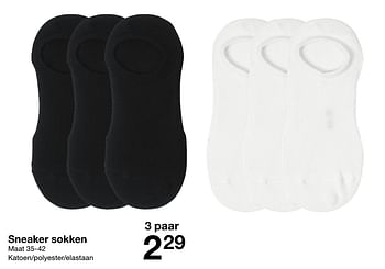 Promoties Sneaker sokken - Huismerk - Zeeman  - Geldig van 19/12/2020 tot 25/12/2020 bij Zeeman