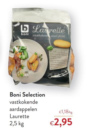 Promoties Boni selection vastkokende aardappelen laurette - Boni - Geldig van 16/12/2020 tot 31/12/2020 bij OKay