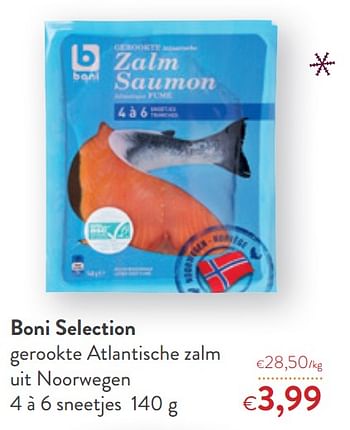 Promoties Boni selection gerookte atlantische zalm - Boni - Geldig van 16/12/2020 tot 31/12/2020 bij OKay