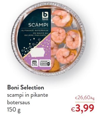 Promoties Boni selection scampi in pikante botersaus - Boni - Geldig van 16/12/2020 tot 31/12/2020 bij OKay