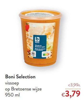 Promoties Boni selection vissoep op bretoense wijze - Boni - Geldig van 16/12/2020 tot 31/12/2020 bij OKay