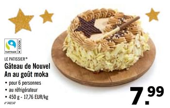 Le Patissier Gateau De Nouvel An Au Gout Moka En Promotion Chez Lidl