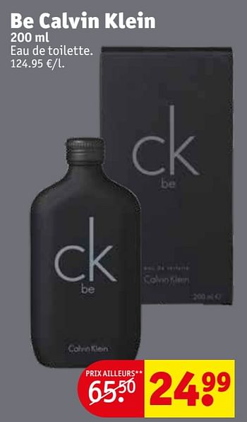 Promotions Be calvin klein - Calvin Klein - Valide de 19/12/2020 à 27/12/2020 chez Kruidvat