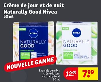Promotions Crème de jour naturally good - Nivea - Valide de 19/12/2020 à 27/12/2020 chez Kruidvat