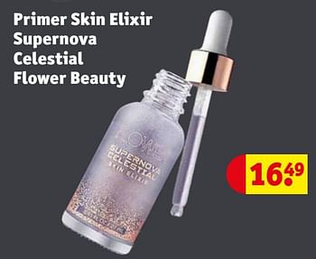 Promotions Primer skin elixir supernova celestial flower beauty - Produit maison - Kruidvat - Valide de 19/12/2020 à 27/12/2020 chez Kruidvat