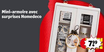 Promotions Mini-armoire avec surprises homedeco - Home Deco - Valide de 19/12/2020 à 27/12/2020 chez Kruidvat