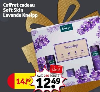 Promotions Coffret cadeau soft skin lavande kneipp - Kneipp - Valide de 19/12/2020 à 27/12/2020 chez Kruidvat