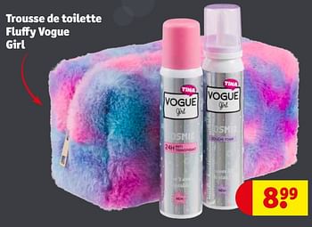Promotions Trousse de toilette fluffy vogue girl - Vogue - Valide de 19/12/2020 à 27/12/2020 chez Kruidvat