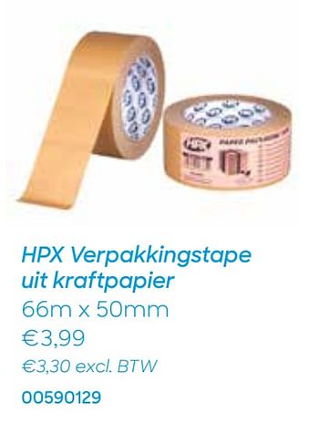 Promoties Hpx verpakkingstape uit kraftpapier - HPX - Geldig van 28/12/2020 tot 30/03/2021 bij Ava
