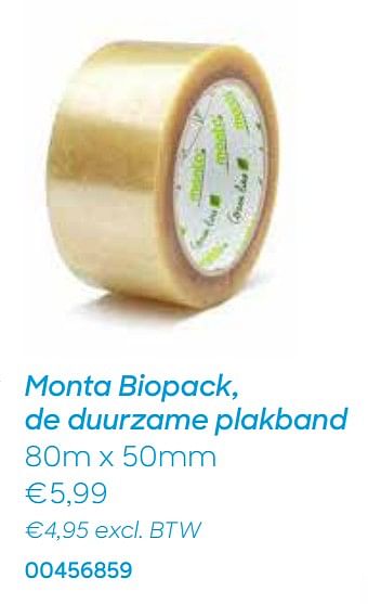 Promoties Monta biopack, de duurzame plakband - Monta - Geldig van 28/12/2020 tot 30/03/2021 bij Ava
