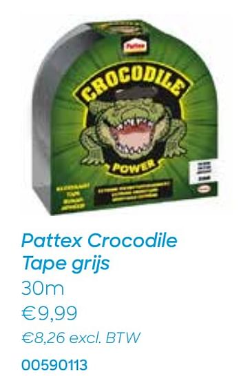 Promoties Pattex crocodile tape grijs - Pattex - Geldig van 28/12/2020 tot 30/03/2021 bij Ava