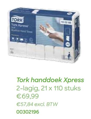 Promoties Tork handdoek xpress - Tork - Geldig van 28/12/2020 tot 30/03/2021 bij Ava