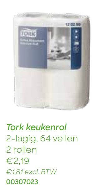 Promoties Tork keukenrol - Huismerk - Ava - Geldig van 28/12/2020 tot 30/03/2021 bij Ava