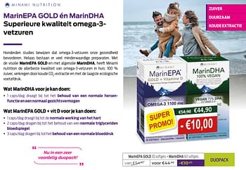 Promoties Marinepa gold + marindha - Minami Nutrition - Geldig van 01/01/2021 tot 01/02/2021 bij Mannavita