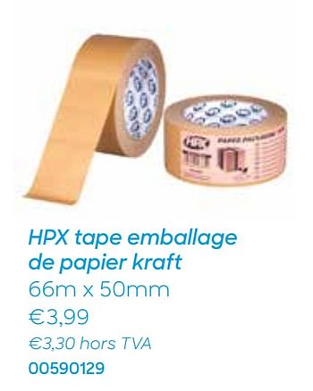 Promotions Hpx tape emballage de papier kraft - HPX - Valide de 28/12/2020 à 30/03/2021 chez Ava