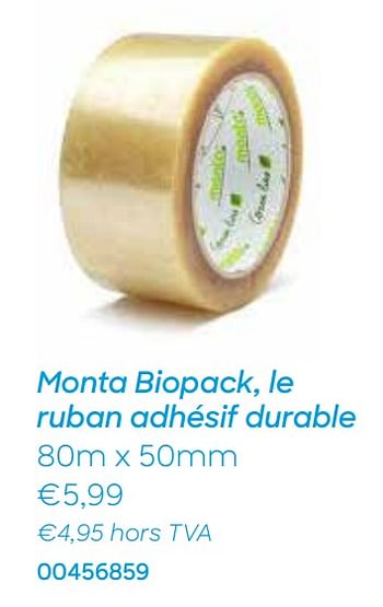 Promotions Monta biopack, le ruban adhésif durable - Monta - Valide de 28/12/2020 à 30/03/2021 chez Ava