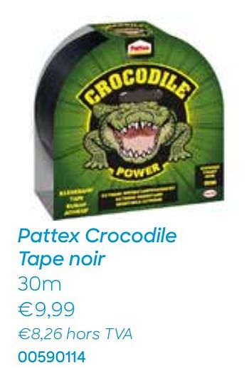 Promotions Pattex crocodile tape noir - Pattex - Valide de 28/12/2020 à 30/03/2021 chez Ava