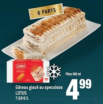 Lotus Bakeries Gateau Glace Au Speculoos Lotus En Promotion Chez Match