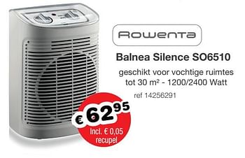 Rowenta Rowenta balnea silence so6510 - Promotie bij