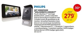 Promoties Philips set videofoon welcome eye connect - Philips - Geldig van 06/01/2021 tot 30/01/2021 bij BricoPlanit