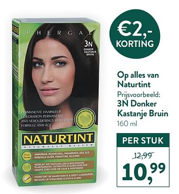 Promotions 3n donker kastanje bruin - Naturtint - Valide de 28/12/2020 à 24/12/2021 chez Holland & Barret