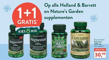 Promoties Curcuma - Nature's Garden - Geldig van 28/12/2020 tot 24/12/2021 bij Holland & Barret