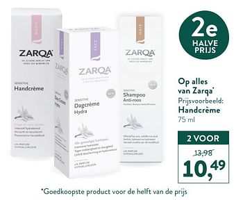 Promoties Handcrème - Zarqa - Geldig van 28/12/2020 tot 24/12/2021 bij Holland & Barret