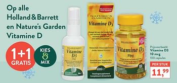 Promoties Vitamine d3 - Huismerk - Holland & Barrett - Geldig van 28/12/2020 tot 24/12/2021 bij Holland & Barret