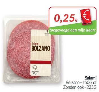 Promoties Salami bolzano of zonder look - Huismerk - Intermarche - Geldig van 01/01/2021 tot 31/01/2021 bij Intermarche