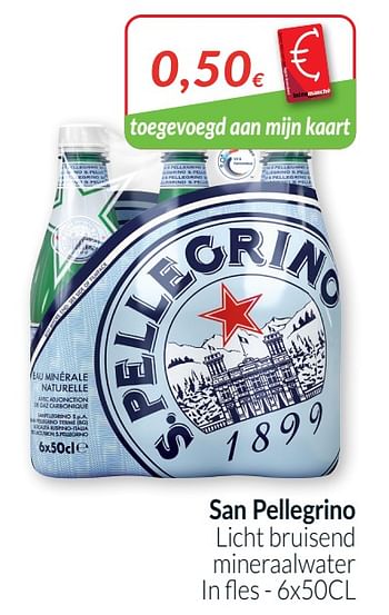Promoties San pellegrino licht bruisend mineraalwater - S. Pellegrino - Geldig van 01/01/2021 tot 31/01/2021 bij Intermarche