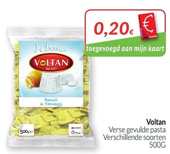 Promoties Voltan verse gevulde pasta - Voltan - Geldig van 01/01/2021 tot 31/01/2021 bij Intermarche