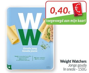 Promoties Weight watchers jonge gouda - Weight Watchers - Geldig van 01/01/2021 tot 31/01/2021 bij Intermarche