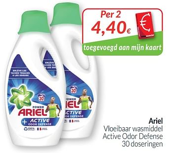 Overjas Baffle herten Ariel Ariel vloeibaar wasmiddel active odor defense - Promotie bij  Intermarche