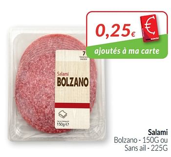 Promoties Salami bolzano ou sans ail - Huismerk - Intermarche - Geldig van 01/01/2021 tot 31/01/2021 bij Intermarche