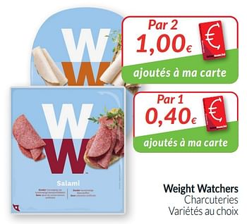 Promotions Weight watchers charcuteries - Weight Watchers - Valide de 01/01/2021 à 31/01/2021 chez Intermarche