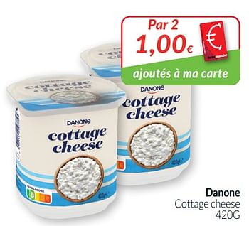 Promoties Danone cottage cheese - Danone - Geldig van 01/01/2021 tot 31/01/2021 bij Intermarche