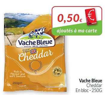 Promotions Vache bleue cheddar - Vache bleue - Valide de 01/01/2021 à 31/01/2021 chez Intermarche