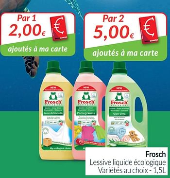 Promotions Frosch lessive liquide écologique - Frosch - Valide de 01/01/2021 à 31/01/2021 chez Intermarche