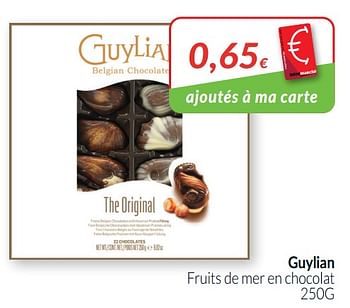 Promotions Guylian fruits de mer en chocolat - Guylian - Valide de 01/01/2021 à 31/01/2021 chez Intermarche