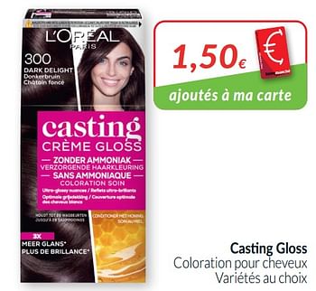 Promotions Casting gloss coloration pour cheveux - L'Oreal Paris - Valide de 01/01/2021 à 31/01/2021 chez Intermarche