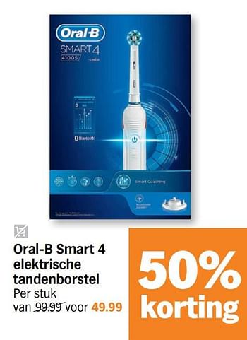Hobart Ver weg eigenaar Oral-B Oral-b smart 4 elektrische tandenborstel - Promotie bij Albert Heijn