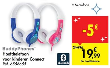 Promoties Hoofdtelefoon voor kinderen connect - Buddyphones - Geldig van 26/12/2020 tot 18/01/2021 bij Carrefour