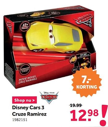 Promoties Disney cars 3 cruze ramirez - Disney - Geldig van 28/12/2020 tot 17/01/2021 bij Intertoys