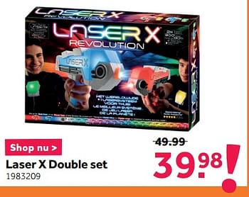 Promoties Laser x double set - Laser X - Geldig van 28/12/2020 tot 17/01/2021 bij Intertoys