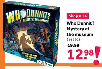 Promoties Who dunnit? mystery at the museum - Yulu - Geldig van 28/12/2020 tot 17/01/2021 bij Intertoys