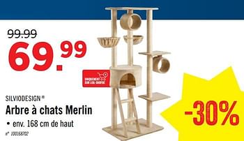 Promotion Lidl Arbre A Chats Merlin Silviodesign Animaux Et Accessoires Valide Jusqua 4 Promobutler