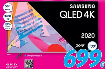 Promoties Samsung qled tv qe50q65t - Samsung - Geldig van 03/01/2021 tot 31/01/2021 bij Krefel