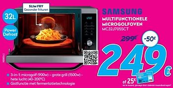Promoties Samsung multifunctionele microgolfoven mc32j7055ct - Samsung - Geldig van 03/01/2021 tot 31/01/2021 bij Krefel