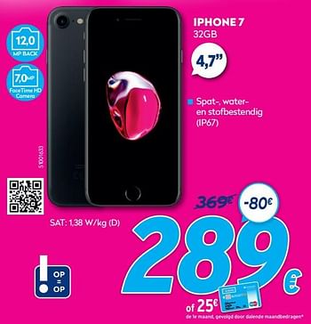 Promoties Apple iphone 7 - Apple - Geldig van 03/01/2021 tot 31/01/2021 bij Krefel